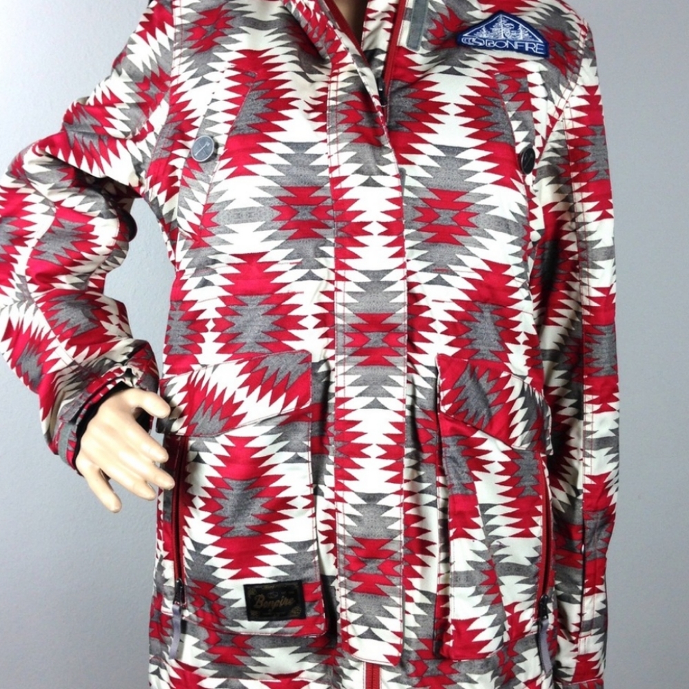 Bonfire womens Ltd Gold snowboarding jacket